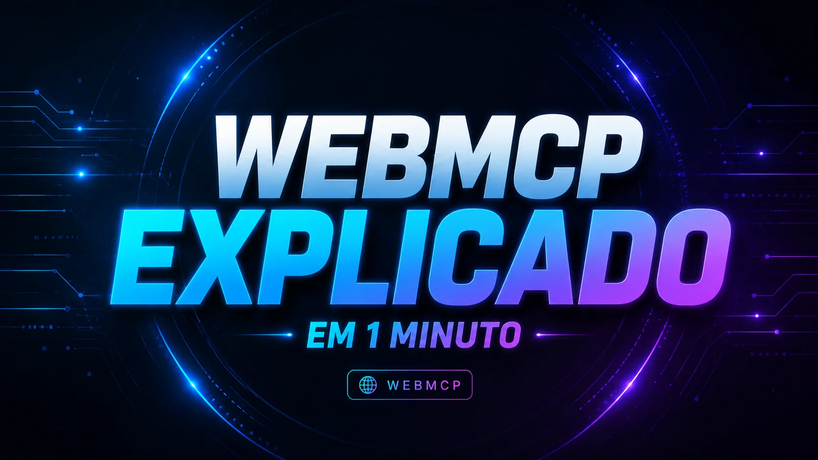 WebMCP Explicado em 1 Minuto — resumo direto do padrão que conecta IA e web